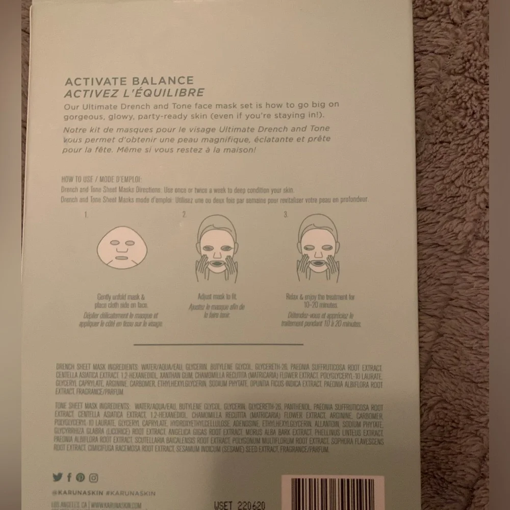 Karuna Drench and Tone Masks - Picture 2 of 2